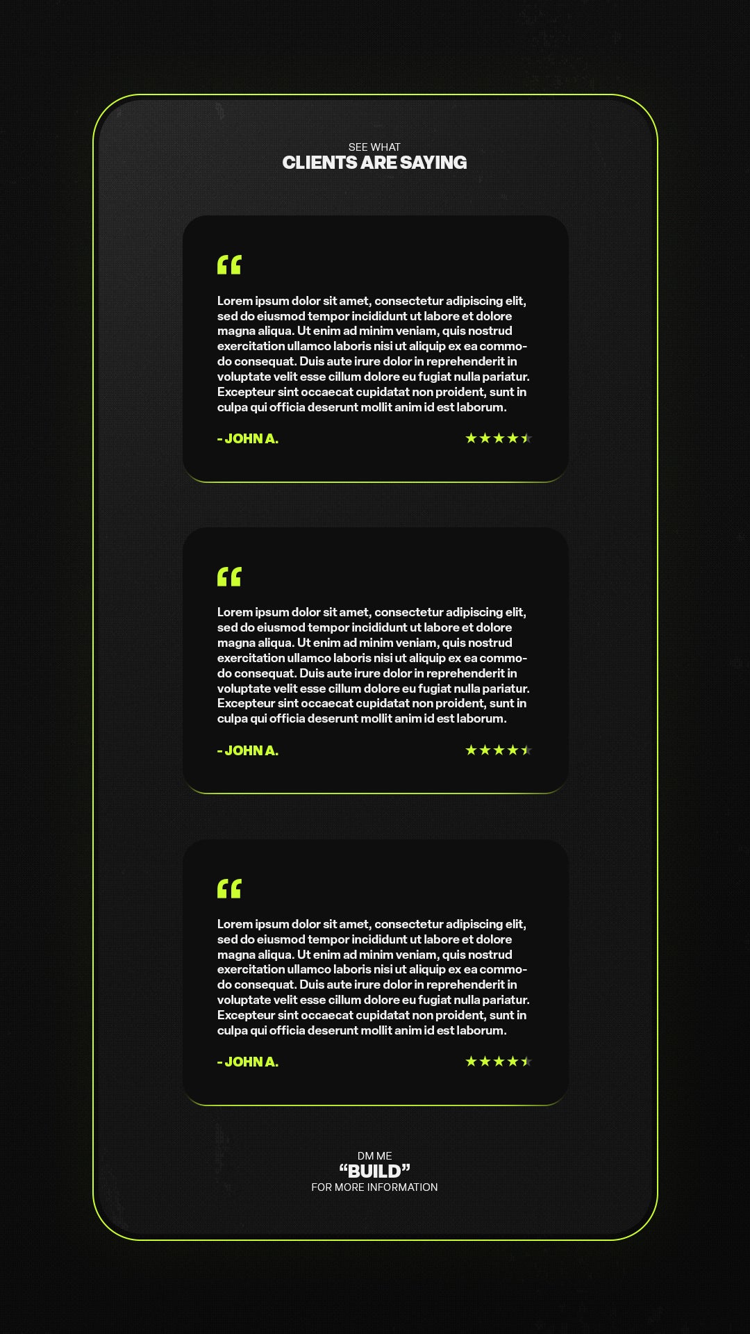 Client Results Story Templates